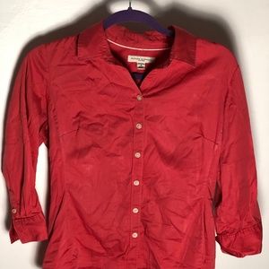 Pink Banana Republic Cotton Fitted Button Down (S)